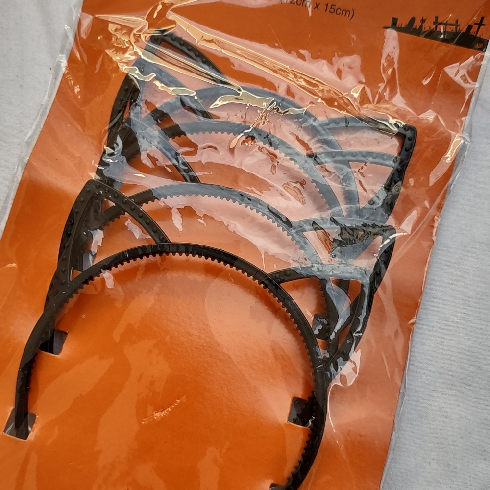 Plastic Cat Ears Headbands 4 Pack Halloween Costume Party Rave Themed Party
